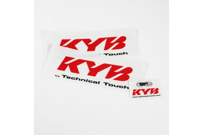 KYB FORK STICKER SET RED