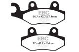 BRAKE PAD CARBON TT DIRT