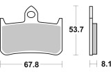 BRAKE PAD SINT FR