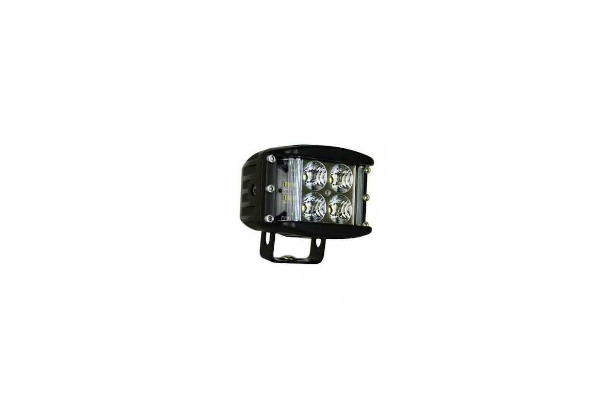 2" Phare LED carré flood 8,5cm - 3200 Lumen - Portée: 450m