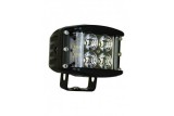 2" Phare LED carré flood 8,5cm - 3200 Lumen - Portée: 450m