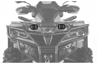 2" Phare LED carré flood 8,5cm - 3200 Lumen - Portée: 450m