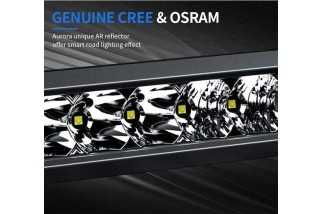 Barre LED hybride 20" – 9520 lm – portée 554 m tout-terrain