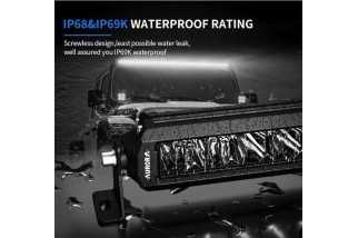 Barre LED hybride 20" – 9520 lm – portée 554 m tout-terrain