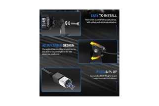 Barre LED hybride 20" – 9520 lm – portée 554 m tout-terrain