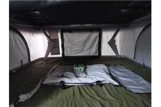 J&Max by JUNGLE - Tente de toit coque rigide en ABS- ouverture popup vertical et tissu couleur gris clair - 2/3 person | Achat