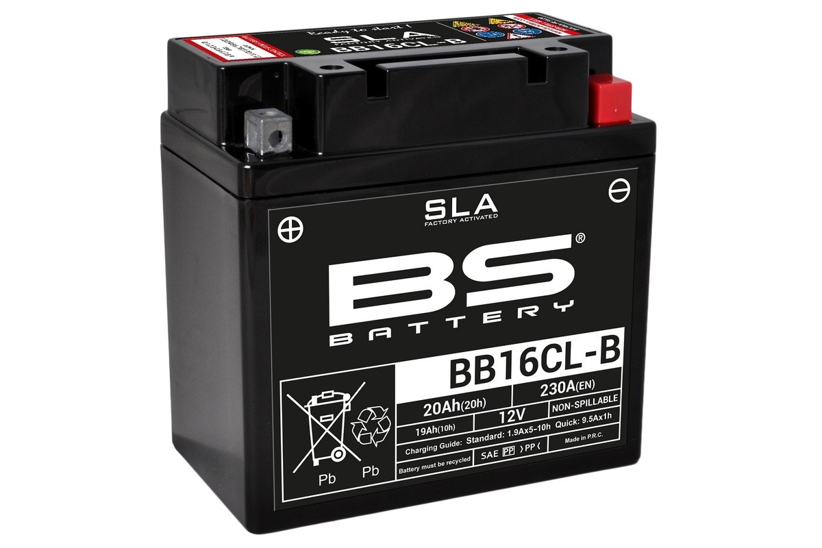 Batterie BS BATTERY SLA sans entretien activé usine - BB16CL-B