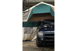 Kit Tente de toit, Auvent, Living room & Annexe Beige et Bordeau - 170x250 cm - Achat en ligne