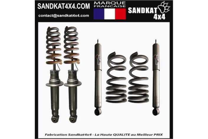 Kit Suspension Rehausse env. 5 cm - Mitsubishi Pajero Long Diesel 2000+ - Charge +65kg/+100kg
