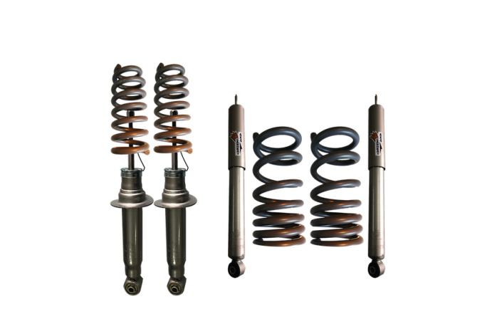 Kit Suspension Rehausse env. 5 cm - Mitsubishi Pajero Court Diesel 2000+ - Charge +65kg/+150kg