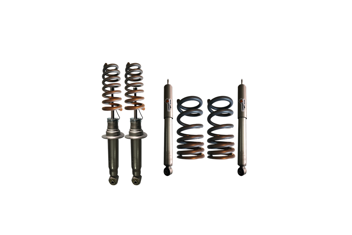Kit Suspension Rehausse env. 5 cm - Mitsubishi Pajero Court Diesel 2000+ - Charge +65kg/+150kg