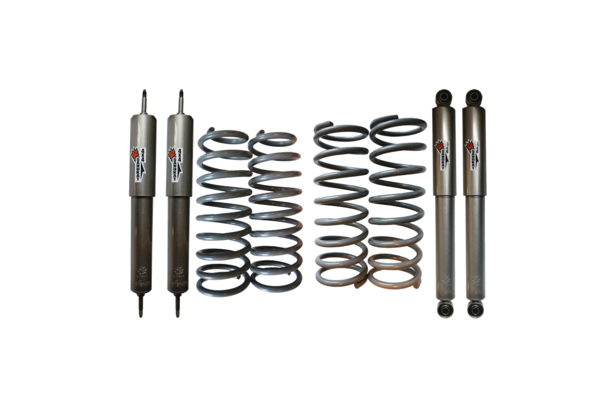 Kit Suspension Sandkat4x4 Big Shocks - Rehausse env. 7 cm - Nissan Patrol Y60 long - Charge +100kg/+300kg