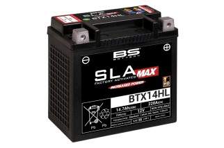 Batterie BS BATTERY SLA Max sans entretien activé usine - BTX14HL