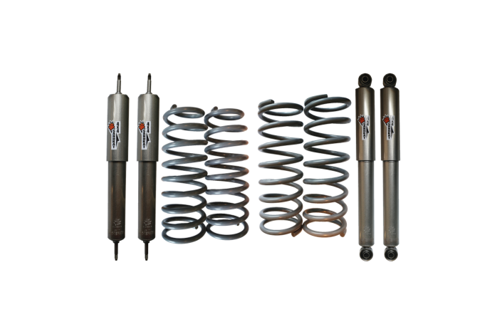 Kit Suspension Rehausse env. 10 cm - Nissan Patrol Y61 court - Charge +50kg/+150kg