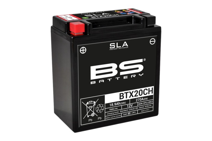 Batterie BS BATTERY SLA sans entretien activé usine - BTX20CH