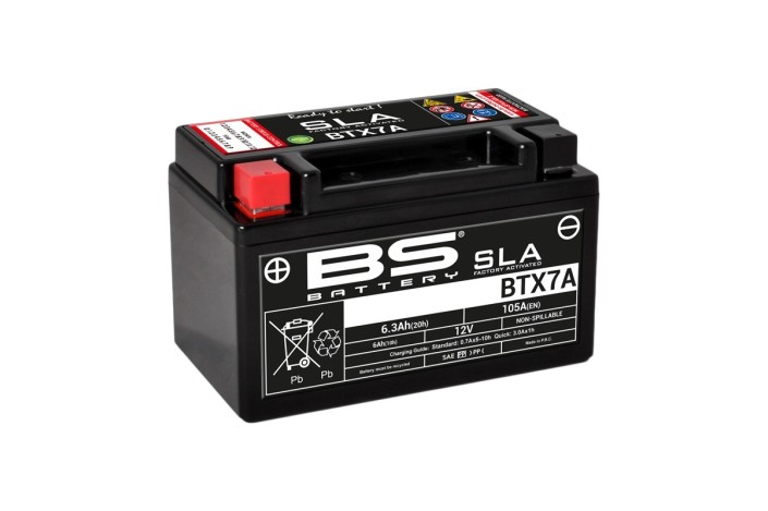 Batterie BS BATTERY SLA sans entretien activé usine - BTX7A