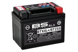 Batterie BS BATTERY SLA sans entretien activé usine - BTX4L+ / BTZ5S