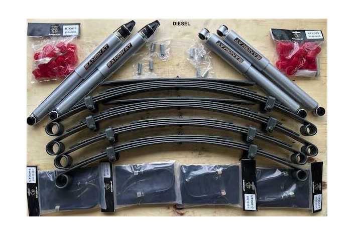 Kit Suspension Rehausse env. 5 cm - Suzuki Samuraï 410/413 (Sierra SL/LJ) - Diesel - Charge +50/100kg