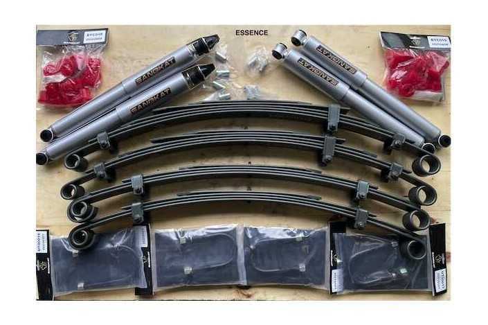 Kit Suspension Rehausse env. 5 cm - Suzuki Samuraï 410/413 (Sierra SL/LJ) - Essence - Charge +50/100kg