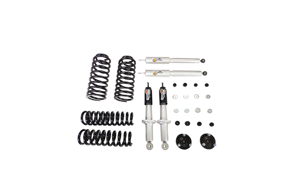 Kit Suspension Rehausse env. 5 cm - Toyota Prado 90 court - Charge +110kg/+100kg