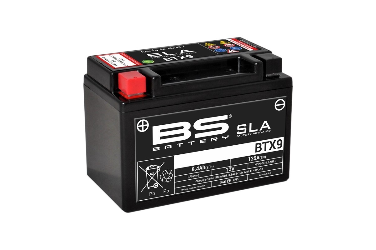 Batterie BS BATTERY SLA sans entretien activé usine - BTX9