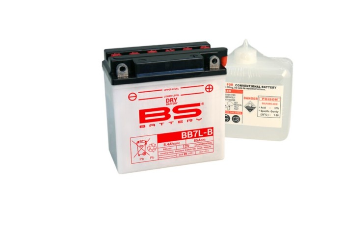 Batterie BS BATTERY Haute-performance avec pack acide - BB7L-B2