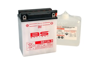 Batterie BS BATTERY Haute-performance avec pack acide - BB12A-B