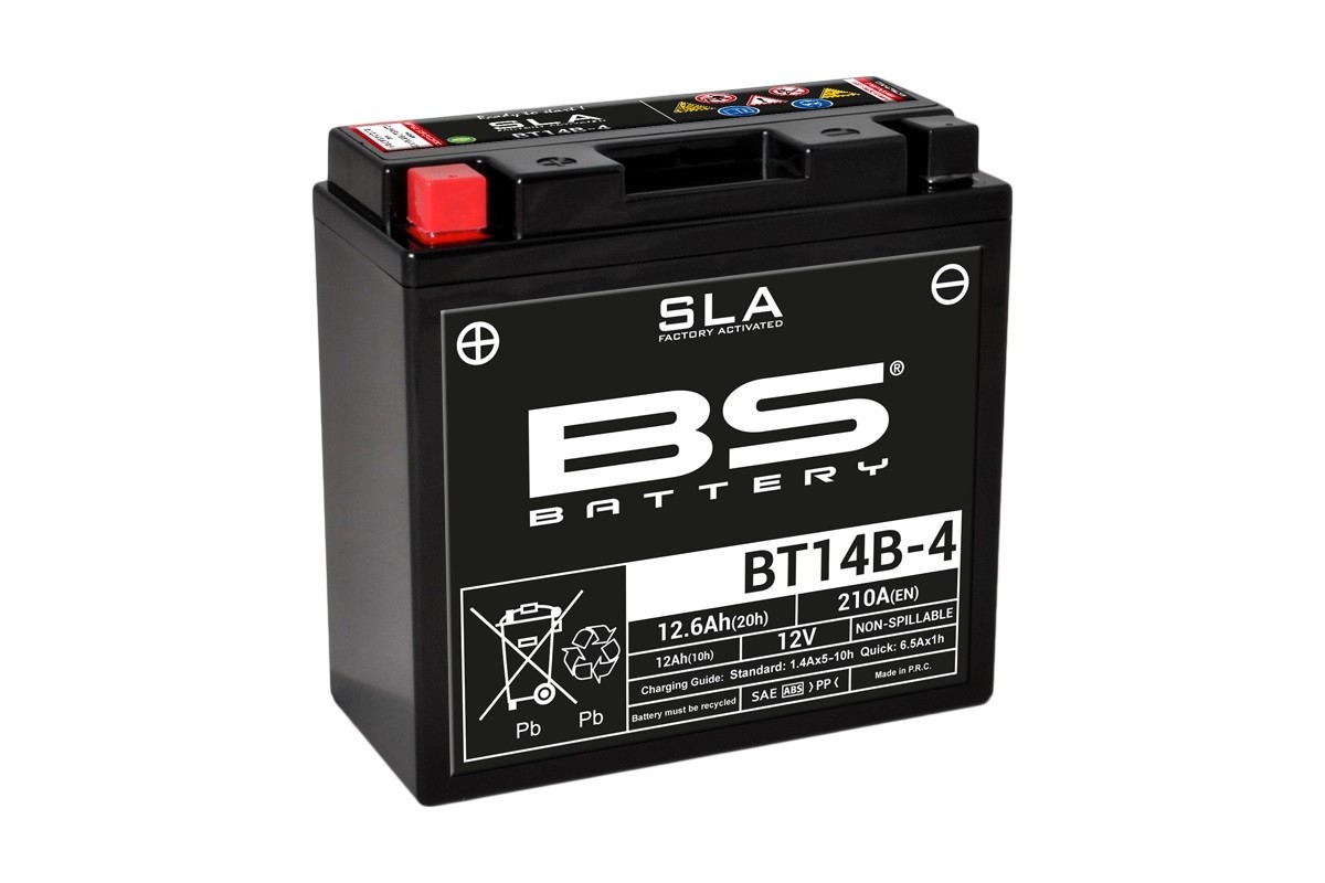 Batterie BS BATTERY SLA sans entretien activé usine - BT14B-4