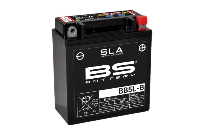 Batterie BS BATTERY SLA sans entretien activé usine - BB5L-B