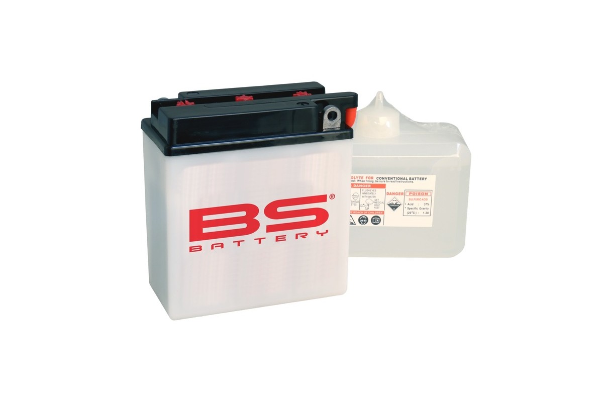 Batterie BS BATTERY Haute-performance avec pack acide - BB12C-A