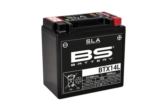 Batterie BS BATTERY SLA sans entretien activé usine - BTX14L