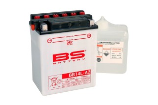 Batterie BS BATTERY Haute-performance avec pack acide - BB14L-A2