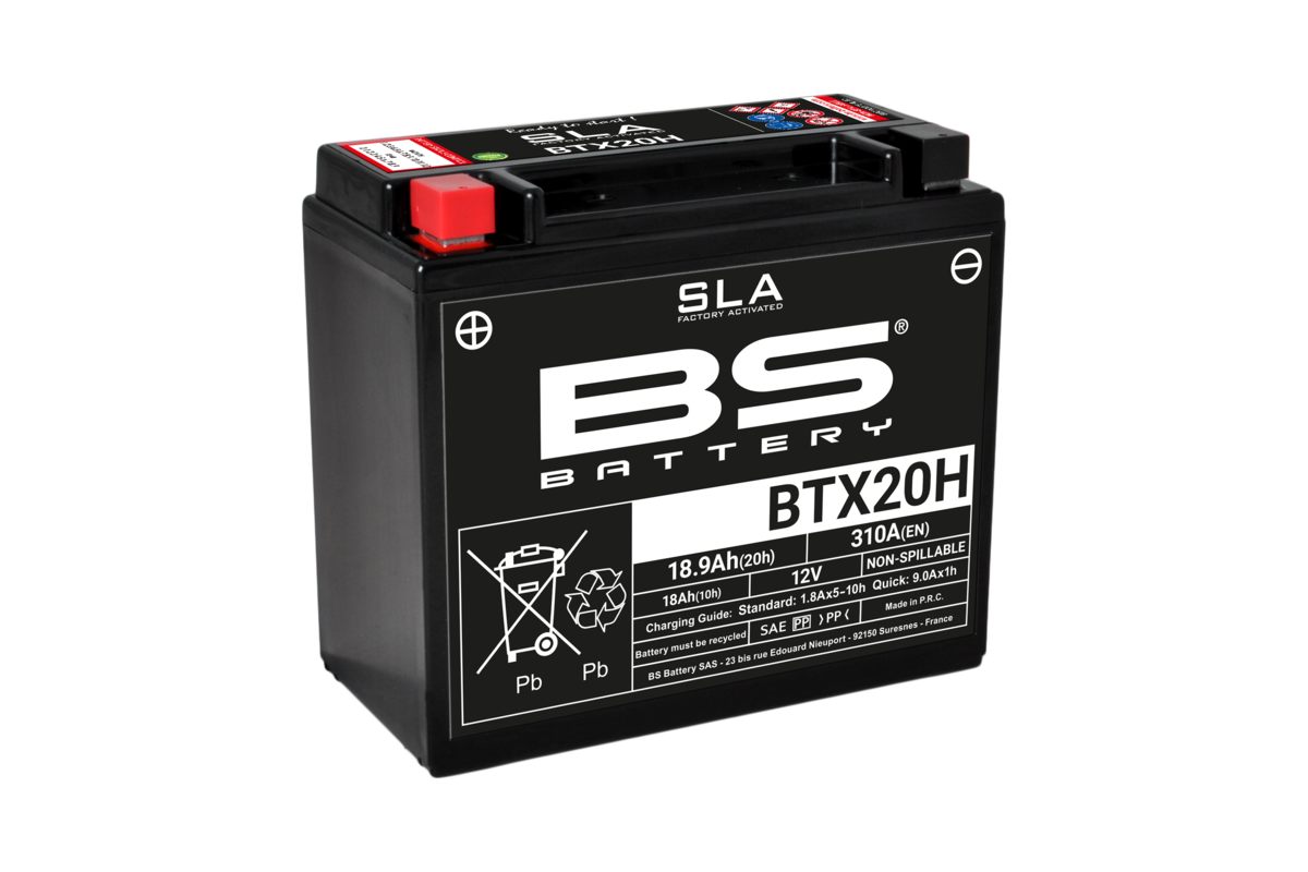 Batterie BS BATTERY SLA sans entretien activé usine - BTX20H