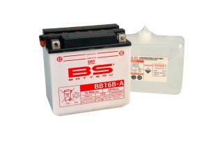 Batterie BS BATTERY Haute-performance avec pack acide - BB16B-A