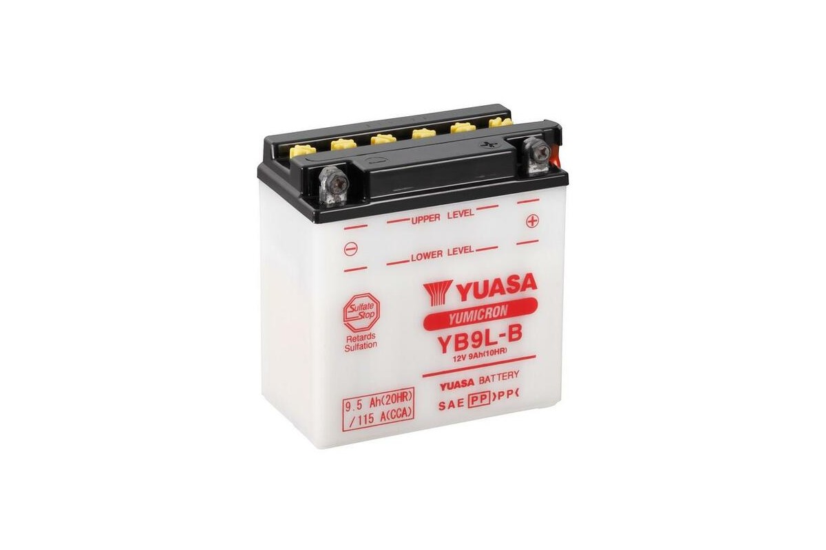 Batterie YUASA conventionnelle sans pack acide - YB9L-B