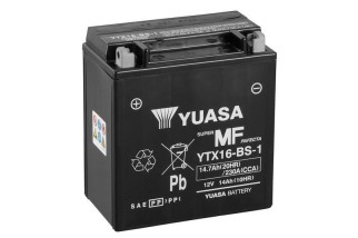Batterie YUASA sans entretien avec pack acide - YTX16-BS-1