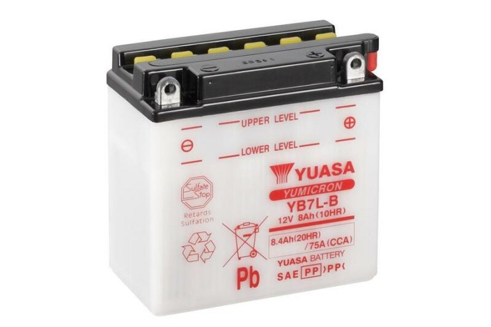 Batterie YUASA conventionnelle sans pack acide - YB7L-B