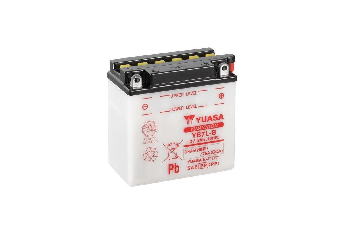 Batterie YUASA conventionnelle sans pack acide - YB7L-B