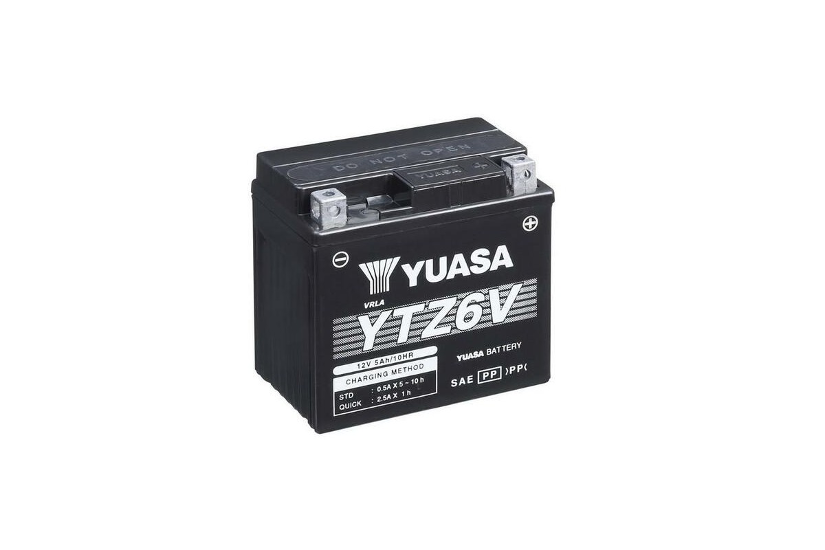 Batterie YUASA W/C sans entretien avec pack acide - YTZ6V