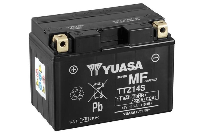 Batterie YUASA sans entretien avec pack acide - TTZ14S