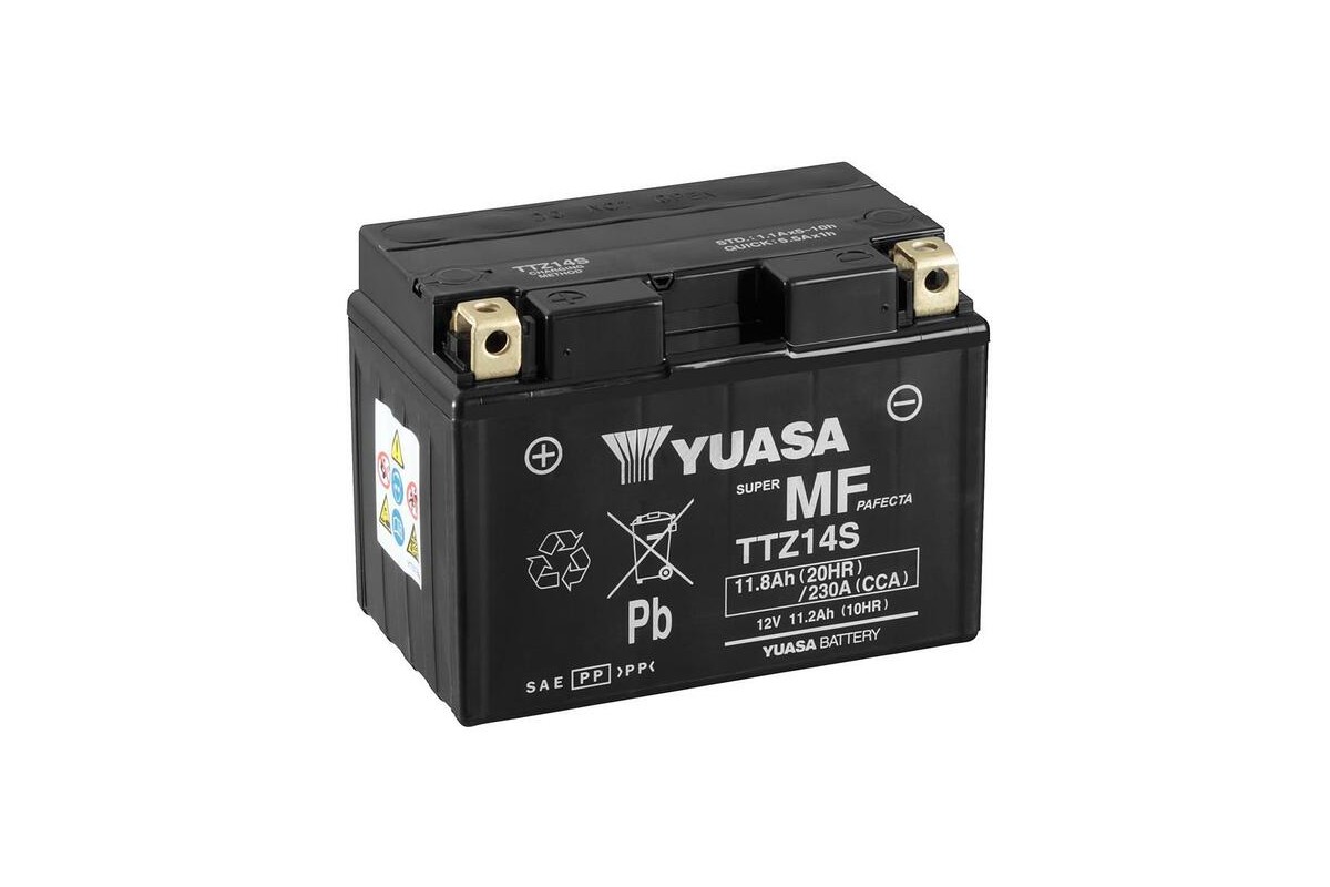 Batterie YUASA sans entretien avec pack acide - TTZ14S
