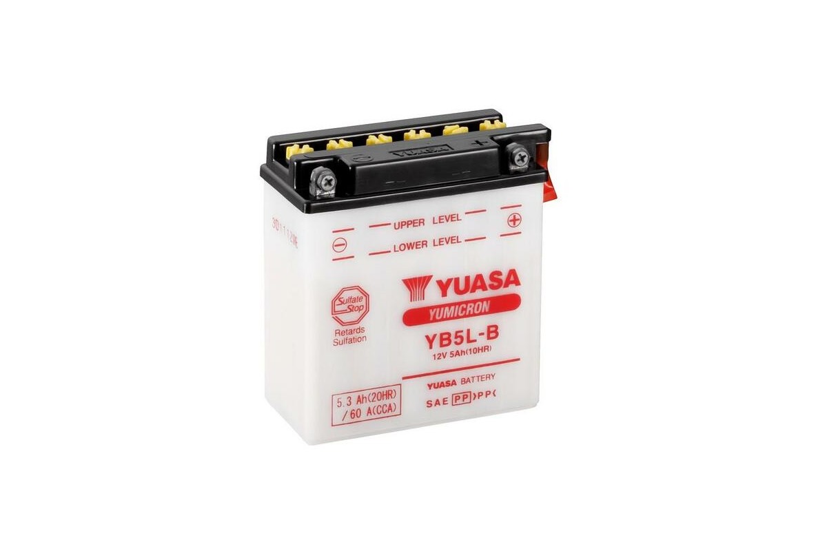 Batterie YUASA conventionnelle avec pack acide - YB5L-B
