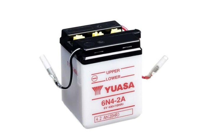 Batterie YUASA conventionnelle sans pack acide - 6N4-2A