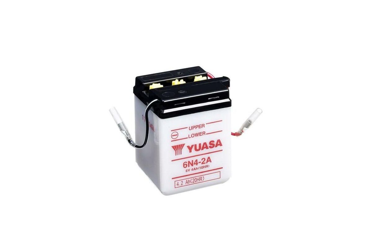 Batterie YUASA conventionnelle sans pack acide - 6N4-2A