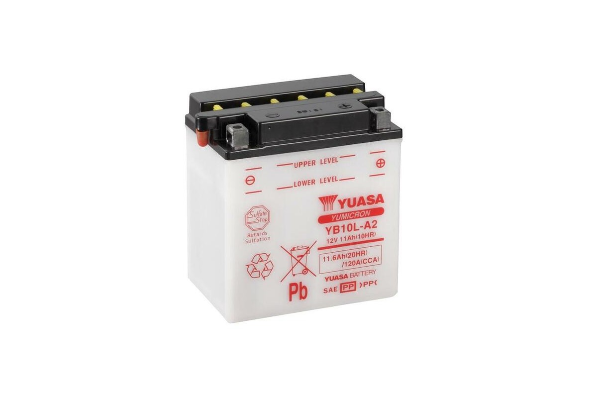 Batterie YUASA conventionnelle sans pack acide - YB10L-A2