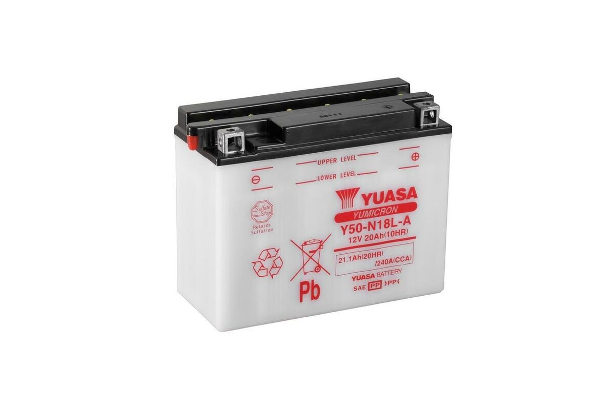 Batterie YUASA conventionnelle sans pack acide - Y50-N18L-A