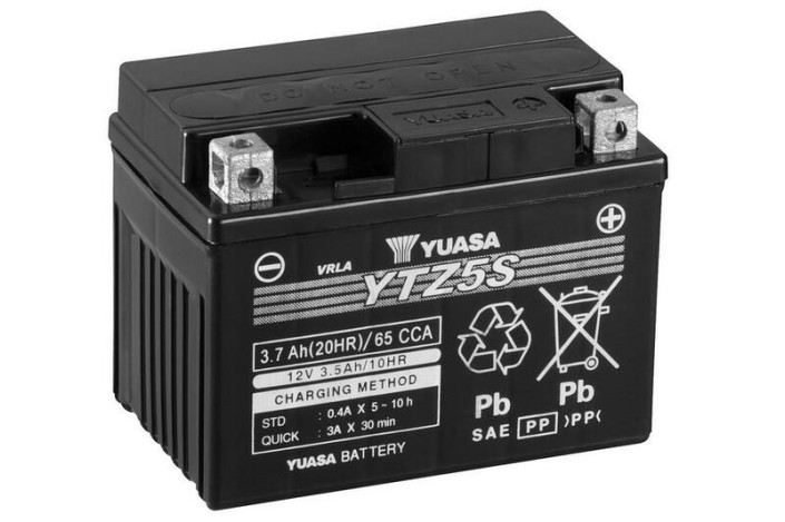 Batterie YUASA W/C sans entretien activé usine - YTZ5S