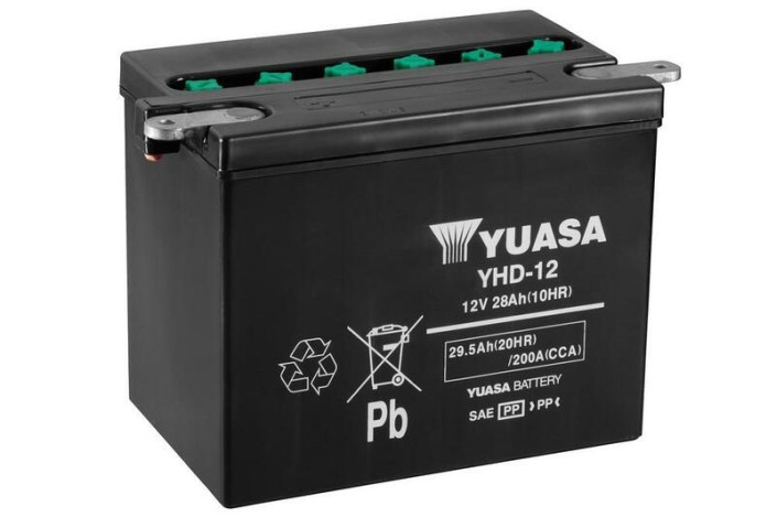 Batterie YUASA conventionnelle sans pack acide - YHD-12