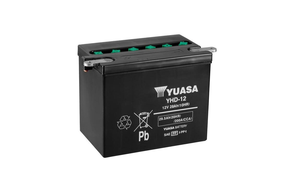 Batterie YUASA conventionnelle sans pack acide - YHD-12