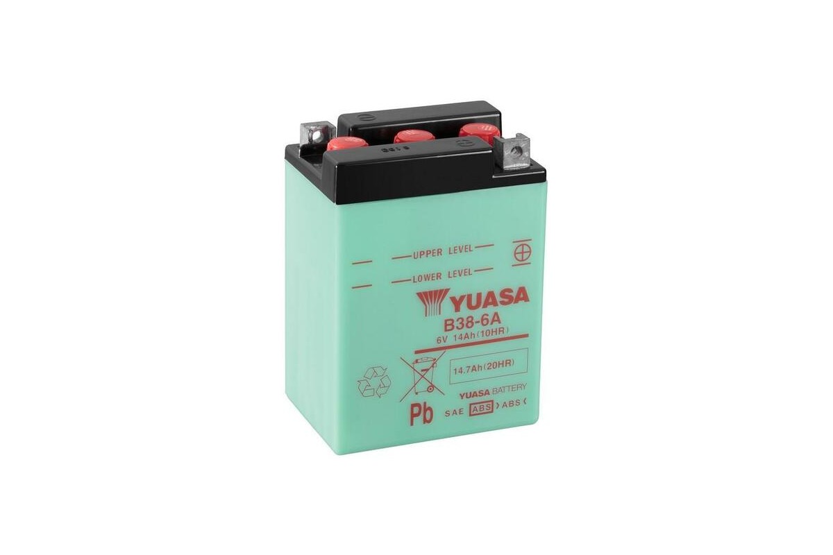 Batterie YUASA conventionnelle sans pack acide - B38-6A